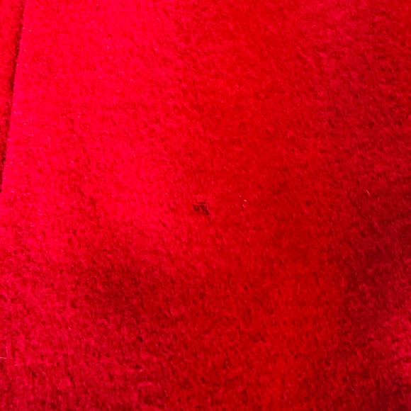 Vintage Red Ashley Scott Long Wool Coat - Picture 4 of 4